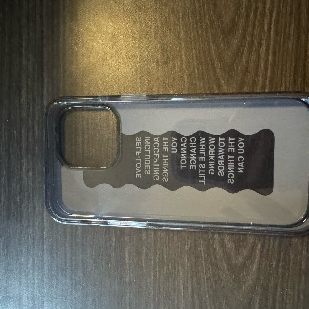 Casetify Clear Black Text Phone Case